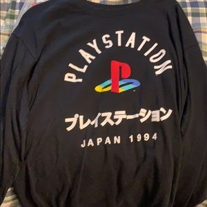 Men’s Longsleeve Black PlayStation Tee - size L